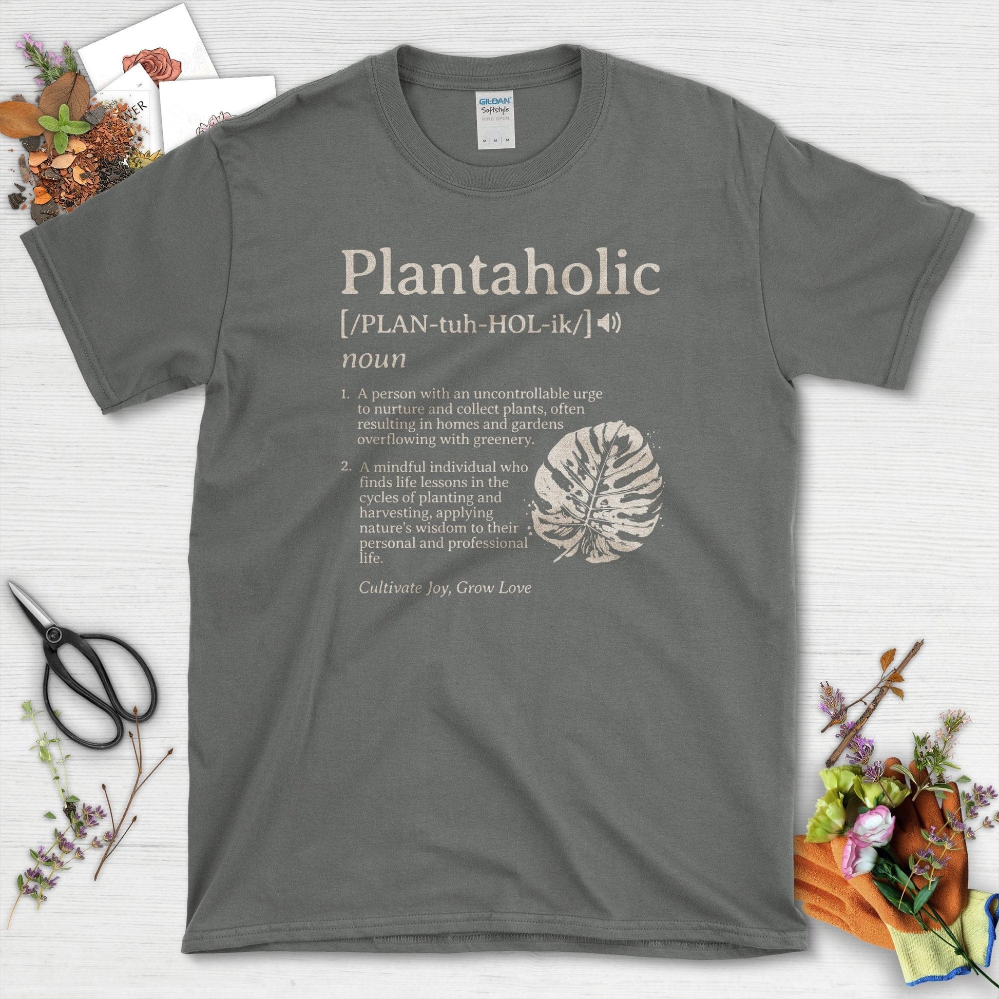 Plantaholic Definition T-Shirt Charcoal / S T-Shirt