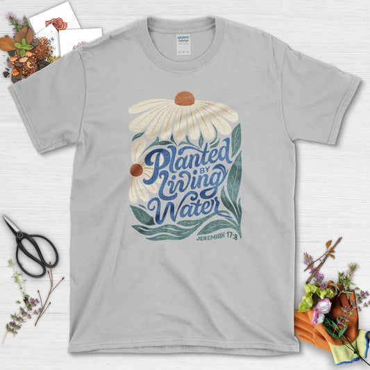 Planted by Living Water T-Shirt Essential Tees / S / Sport Grey Physical Item