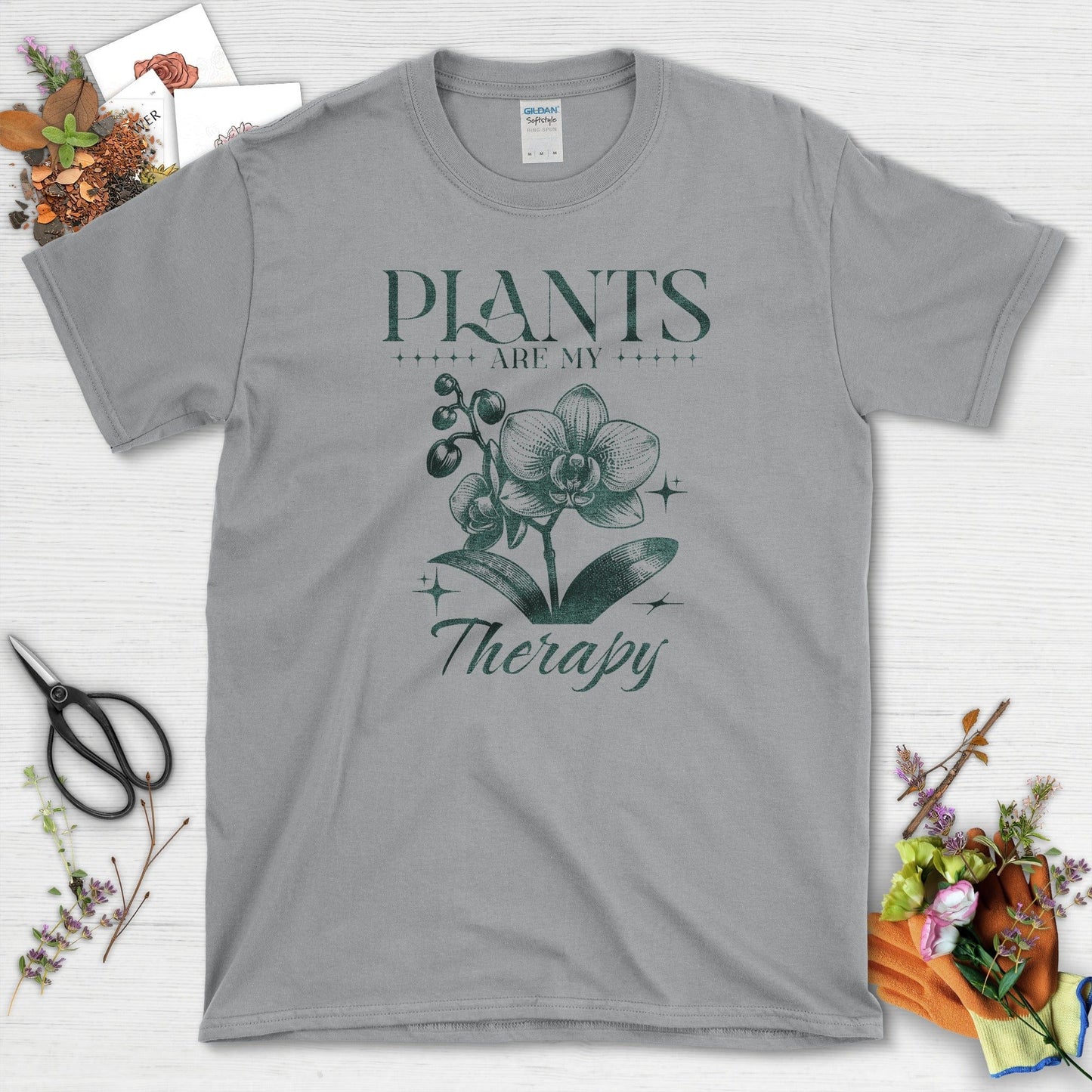 Plants Are My Therapy Graphic Design T-Shirt T-Shirt