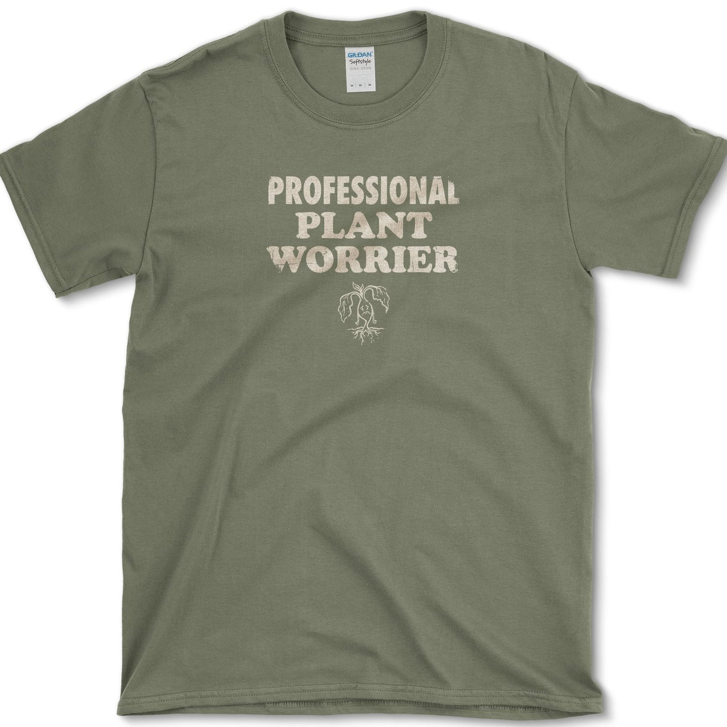 Professional Plant Worrier T-Shirt S / Military Green Essential Tees