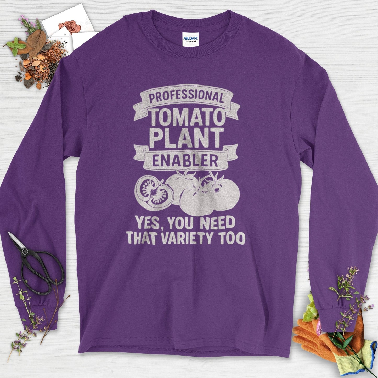 Professional Tomato Plant Enabler Long Sleeve Purple / S Physical Item