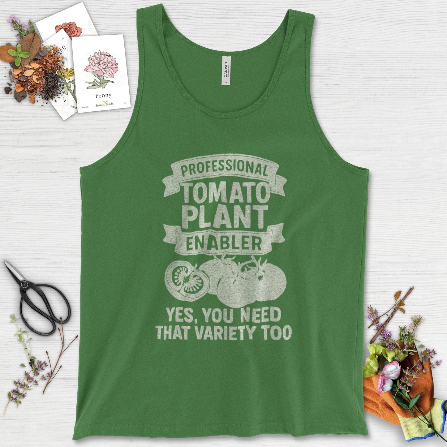 Professional Tomato Plant Enabler Tank Top Leaf / XS Physical Item