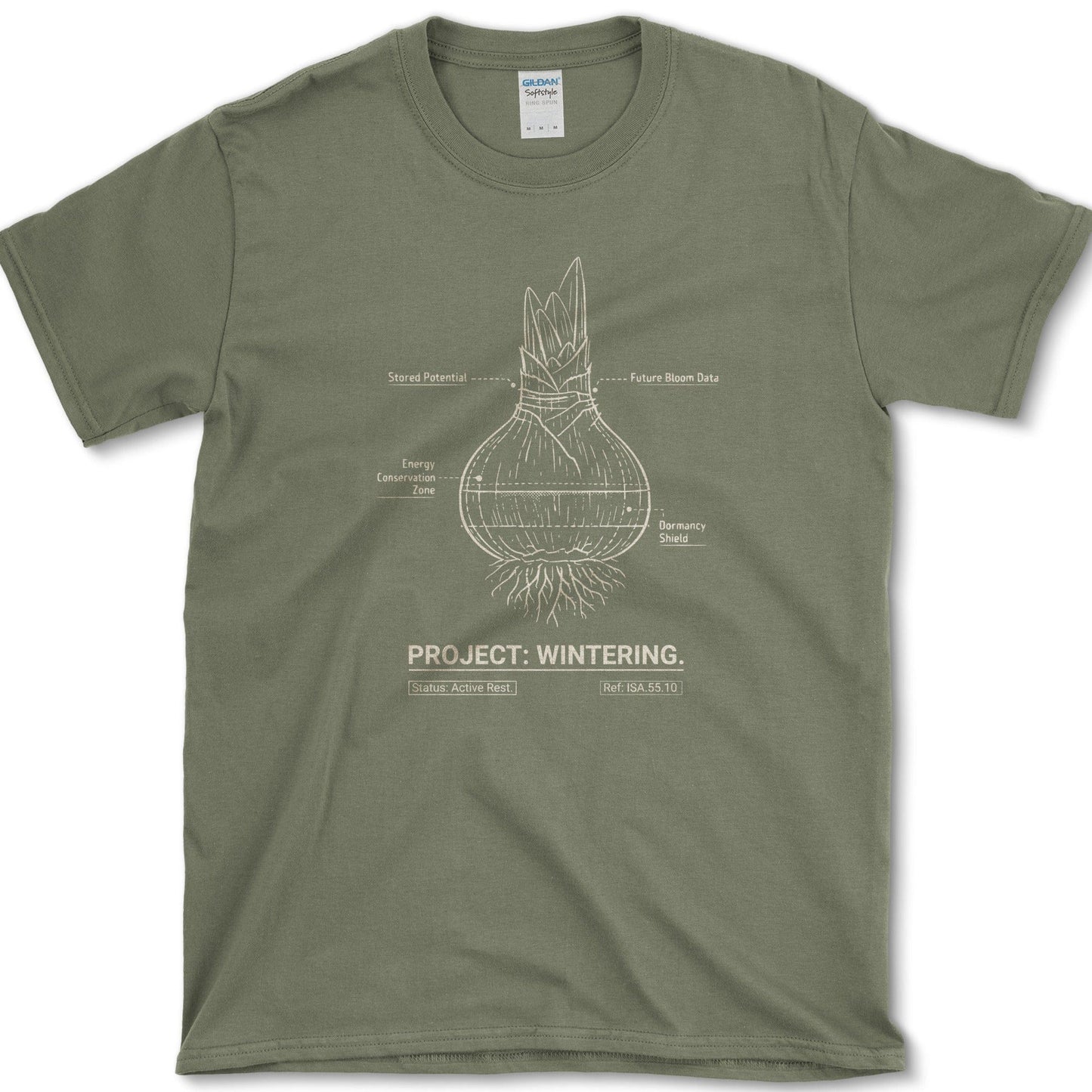 Project Wintering T-Shirt Essential Tees / S / Military Green Physical Item