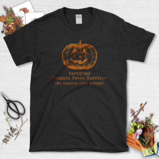 Pumpkin Patch Survivor T-Shirt Black / S T-Shirt