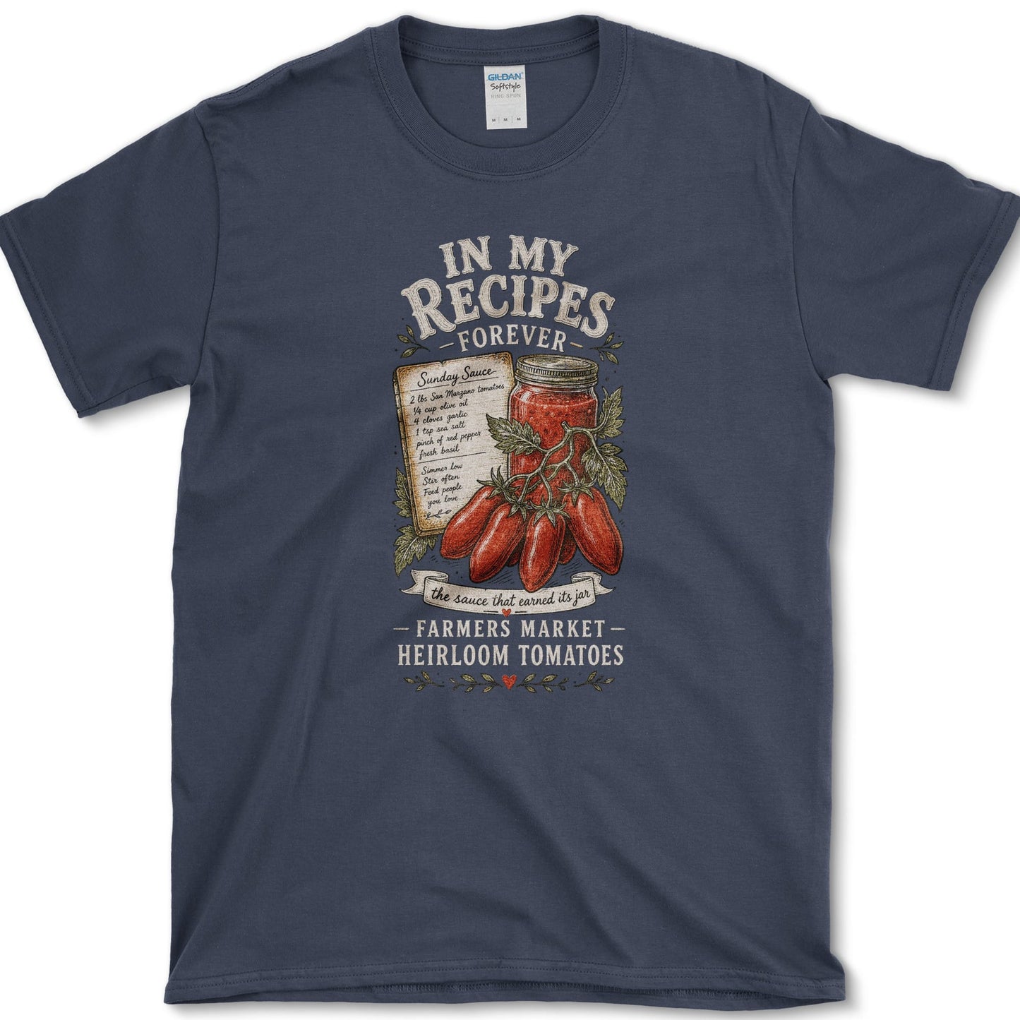 Recipes Forever T-Shirt S / Navy Essential Tees