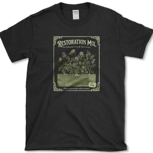 Restoration Mix T-Shirt Essential Tees / S / Black Physical Item