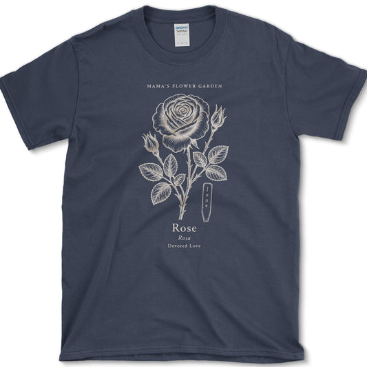 Rose T-Shirt S / Navy Essential Tees