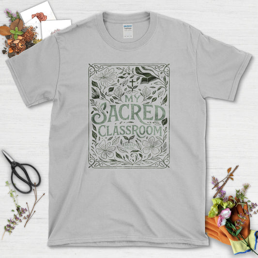Sacred Classroom T-Shirt Essential Tees / S / Sport Grey Physical Item