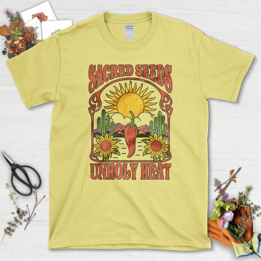 Sacred Seeds Unholy Heat T-Shirt Cornsilk / M Physical Item