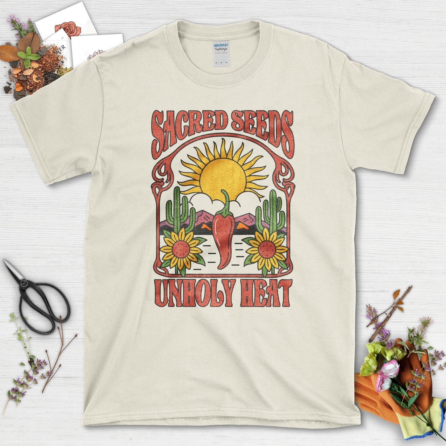 Sacred Seeds Unholy Heat T-Shirt Natural / M Physical Item