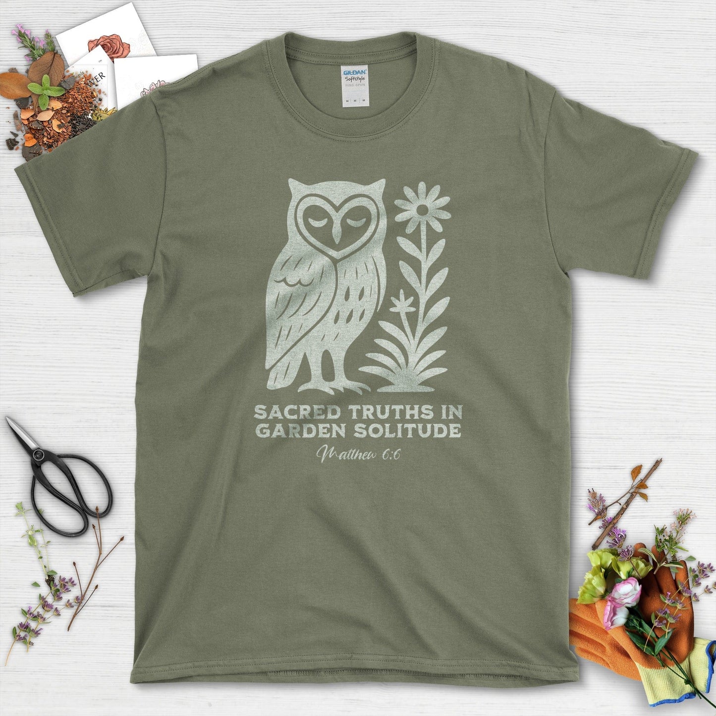 Sacred Truths T-Shirt Military Green / S Essential Tees