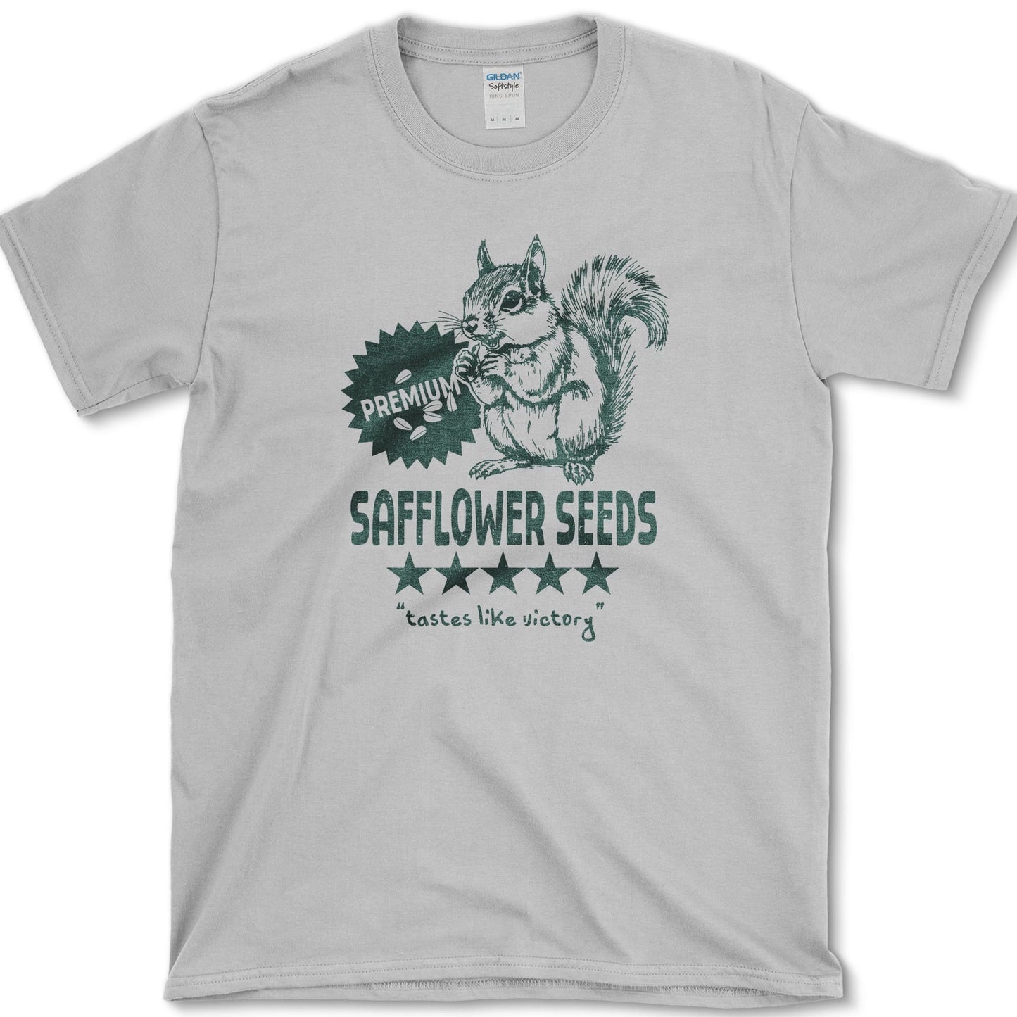 Safflower Seeds Squirrel T-Shirt Sport Grey / S Essential Tees