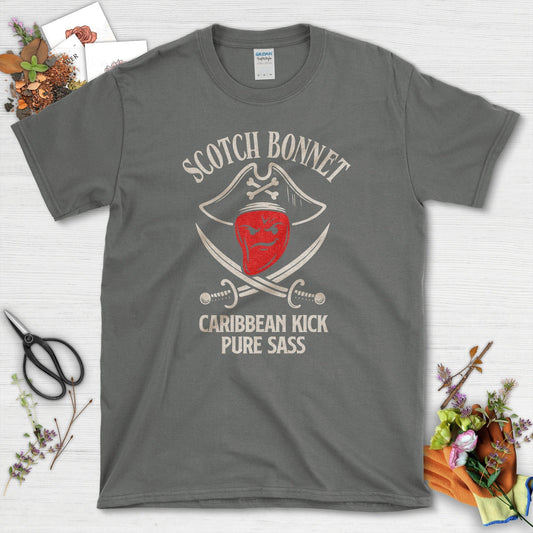Scotch Bonnet Pure Sass T-Shirt Charcoal / M Physical Item