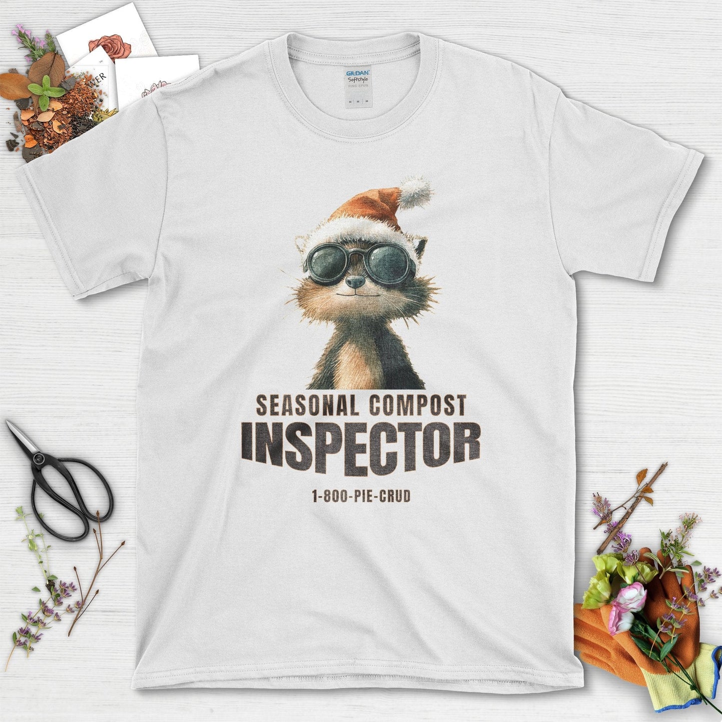 Seasonal Compost Inspector T-Shirt White / S T-Shirt