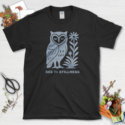 See In Stillness T-Shirt Black / S Physical Item