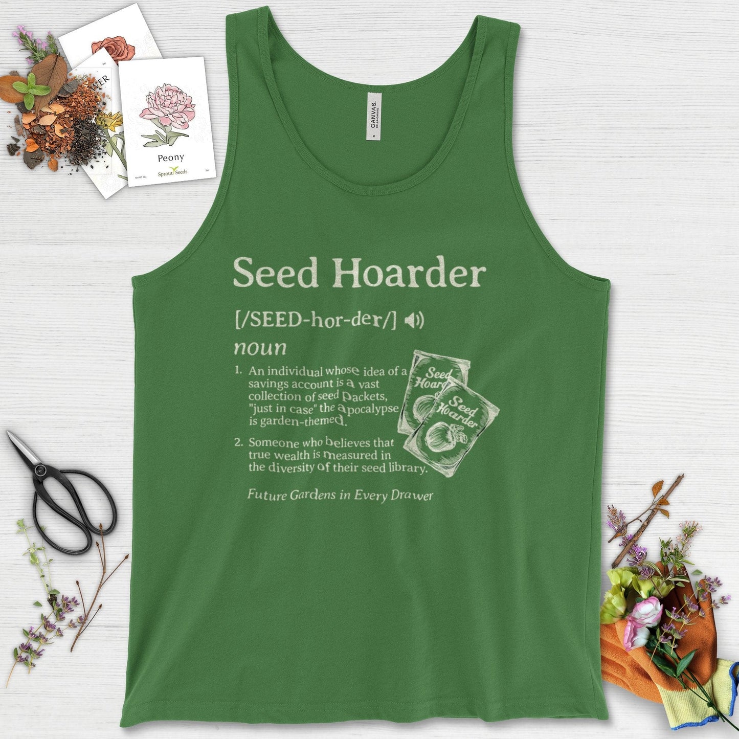 Seed Hoarder Definition Tank Top Leaf / XS Physical Item