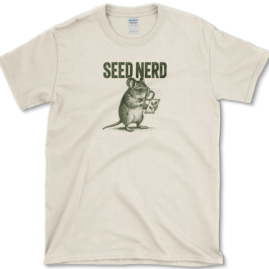 Seed Nerd T-Shirt Natural / S Essential Tees