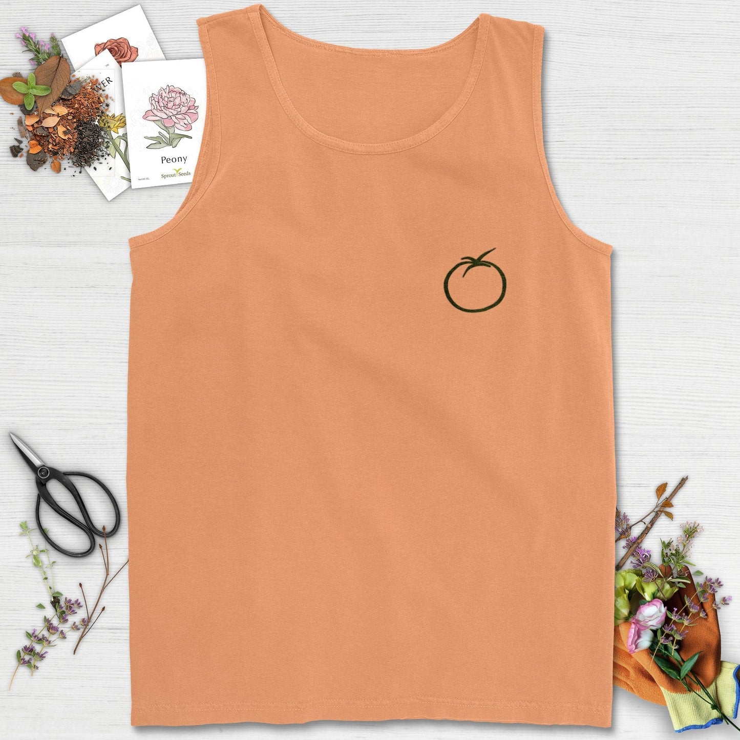 Simple Tomato Comfort Colors® Tank Top Melon / S Physical Item