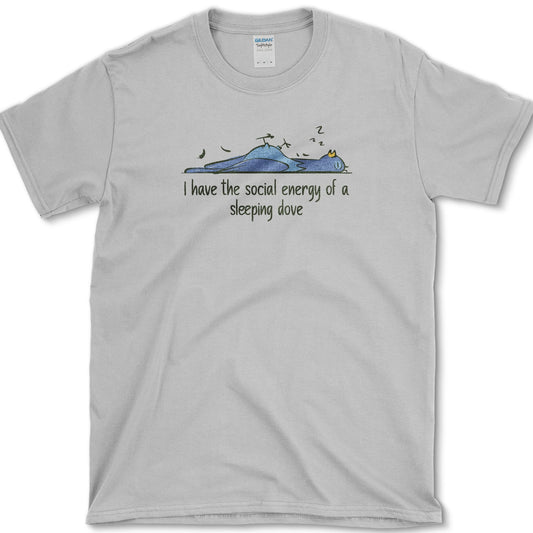 Social Energy of Sleeping Dove T-Shirt Sport Grey / S Essential Tees
