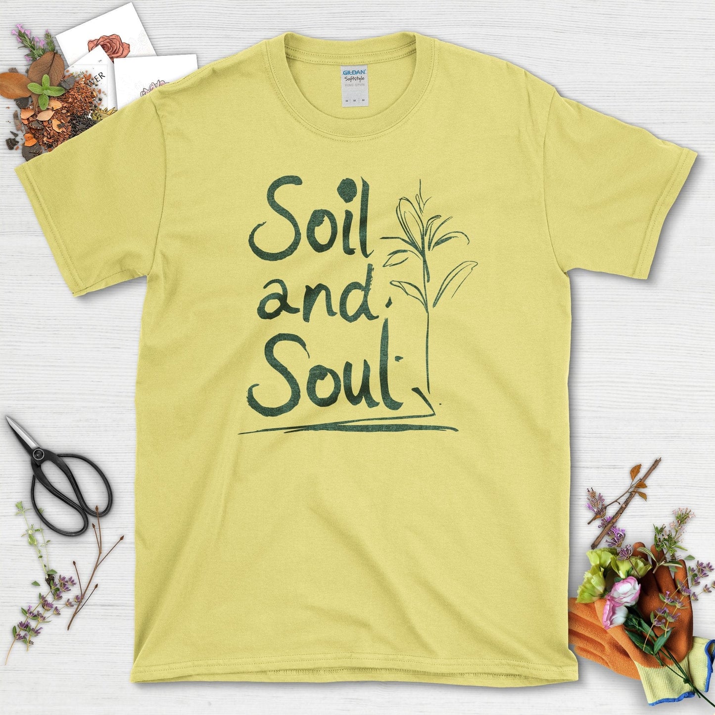 Soil and Soul T-Shirt T-Shirts / S / Cornsilk Physical Item