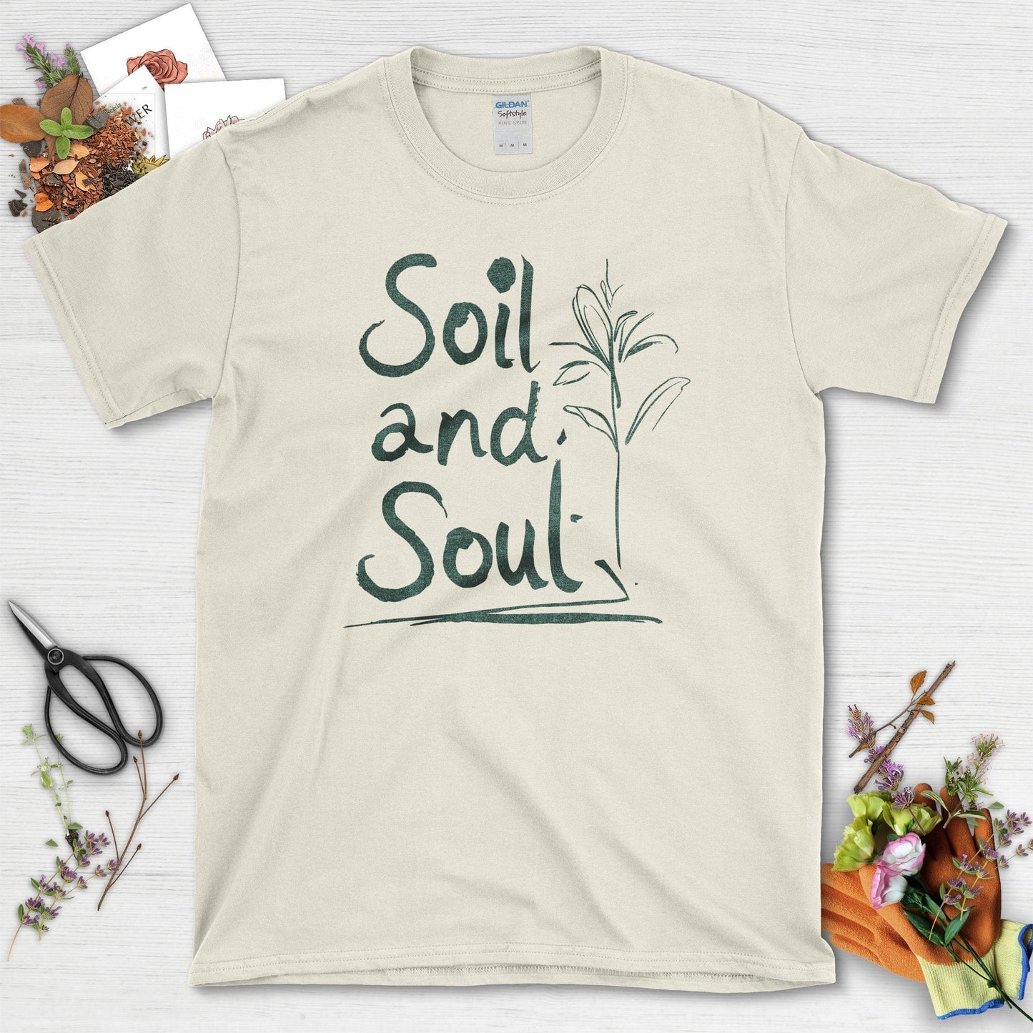 Soil and Soul T-Shirt T-Shirts / S / Natural Physical Item
