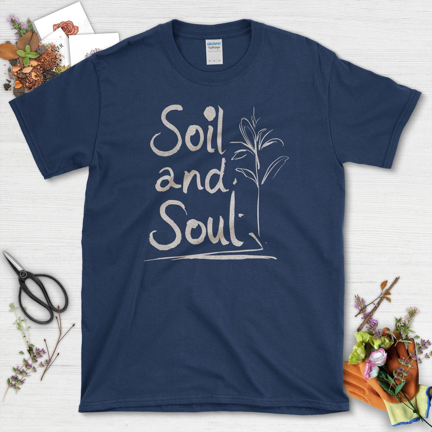 Soil and Soul T-Shirt T-Shirts / S / Navy Physical Item