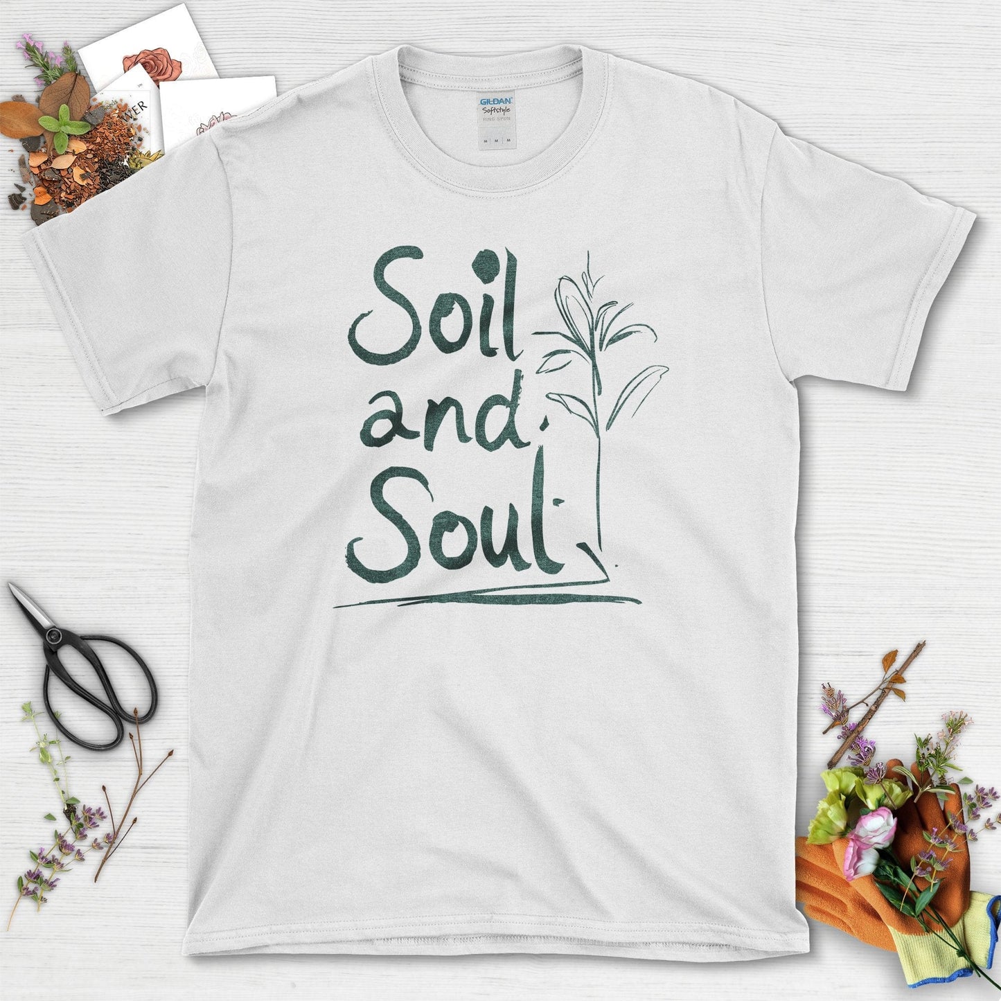 Soil and Soul T-Shirt T-Shirts / S / White Physical Item