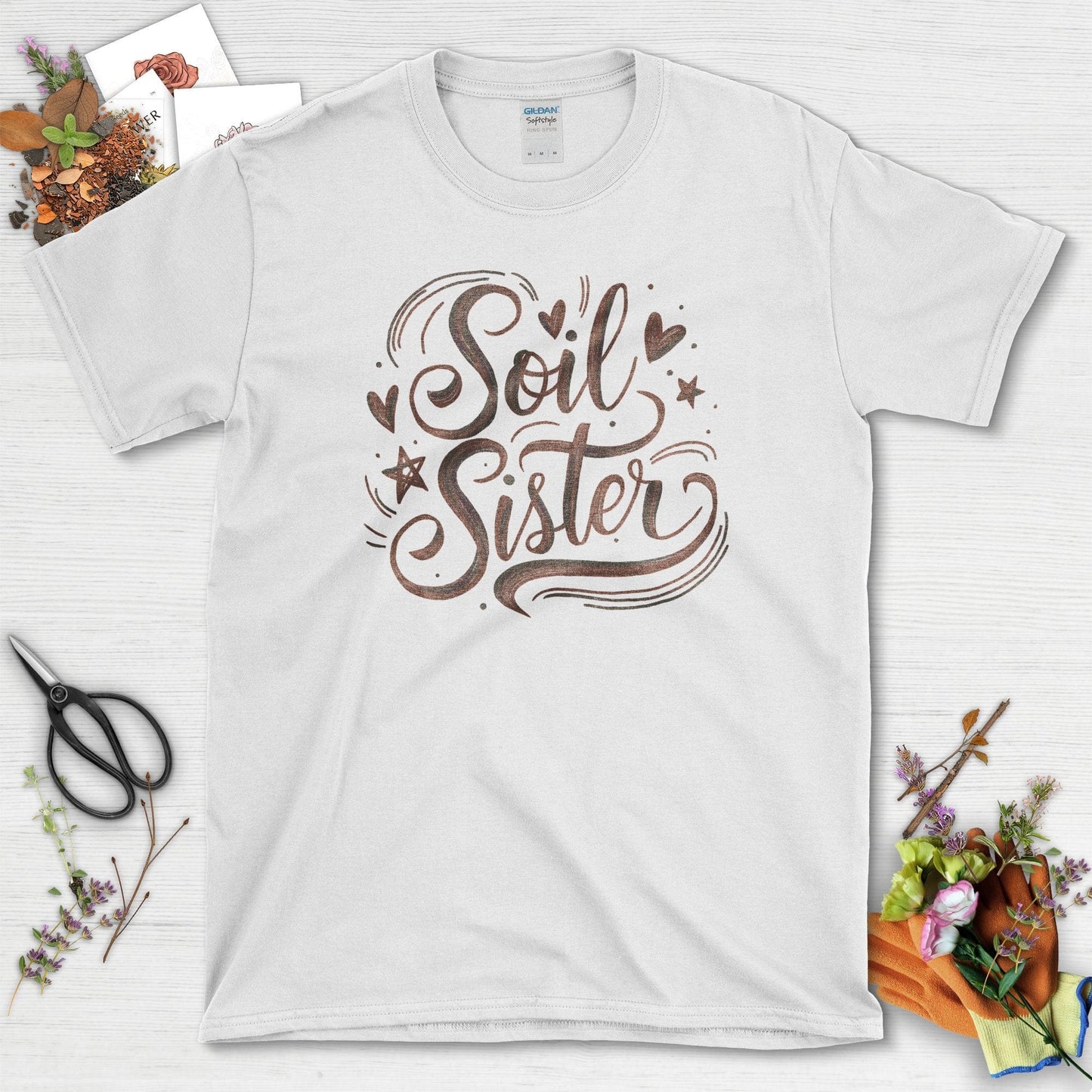 Soil Sister Garden T-Shirt White / S T-Shirt