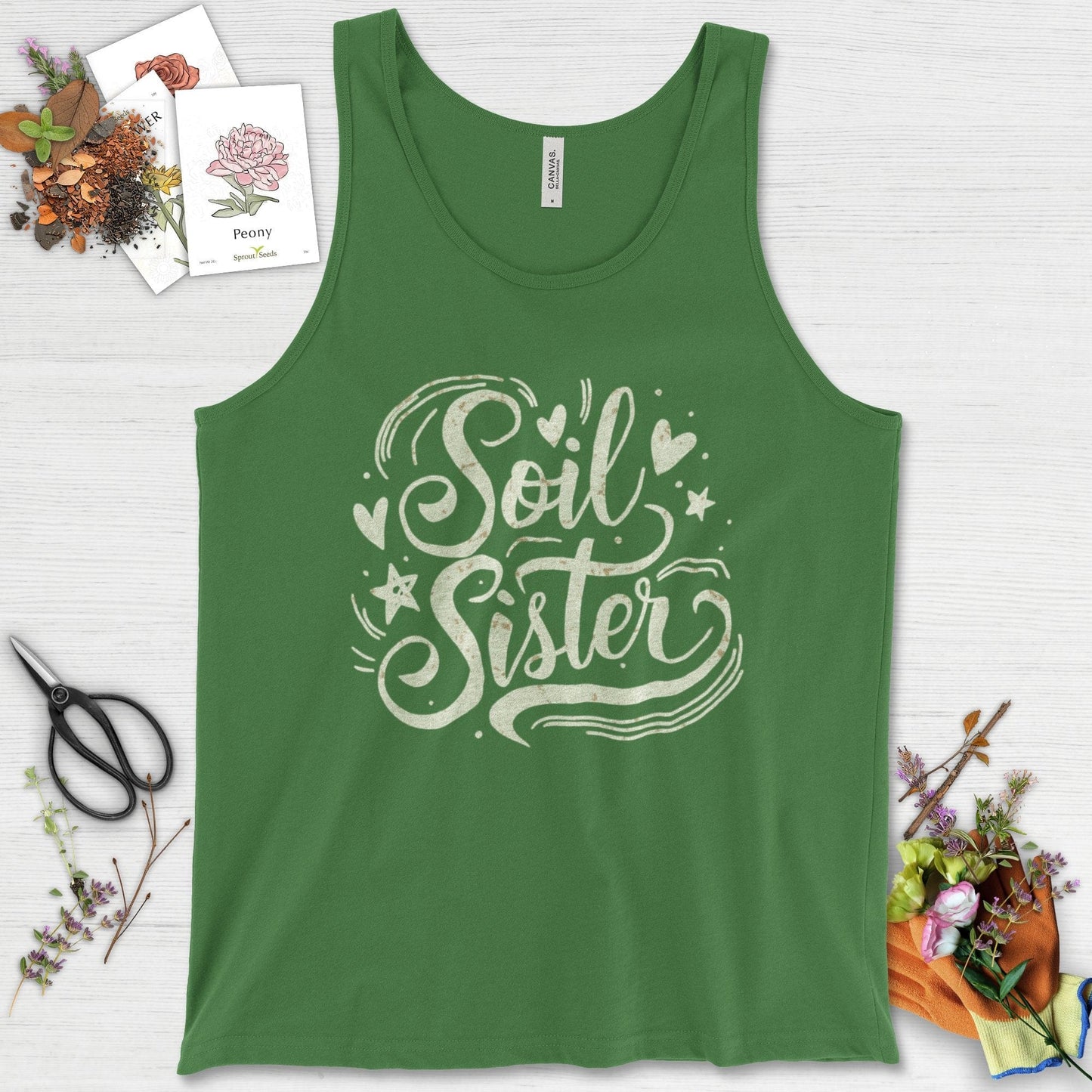 Soil Sister Garden Tank Top Leaf / XS Physical Item