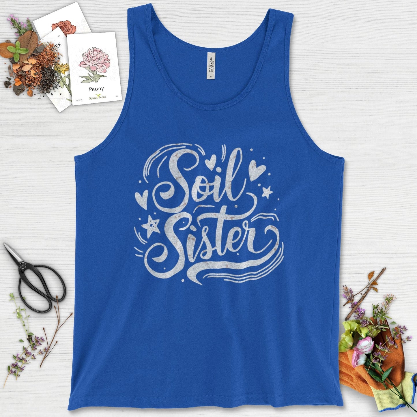 Soil Sister Garden Tank Top True Royal / XS Physical Item