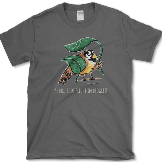 Solo Flight In Progress T-Shirt Dark Heather / S Essential Tees