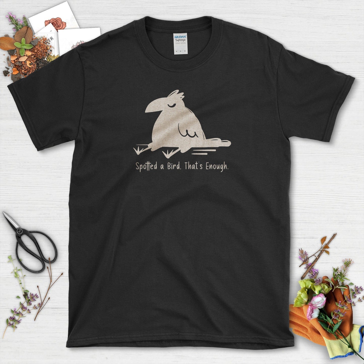 Spotted Bird, That's Enough T-Shirt T-Shirts / S / Black Physical Item