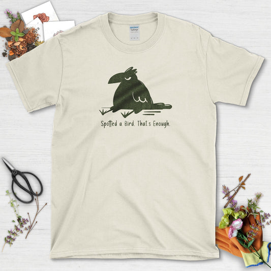 Spotted Bird, That's Enough T-Shirt T-Shirts / S / Natural Physical Item
