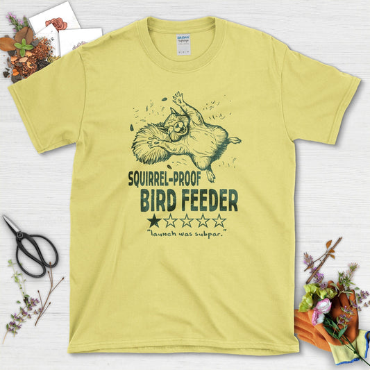 Squirrel Bird Feeder T-Shirt Cornsilk / S T-Shirt