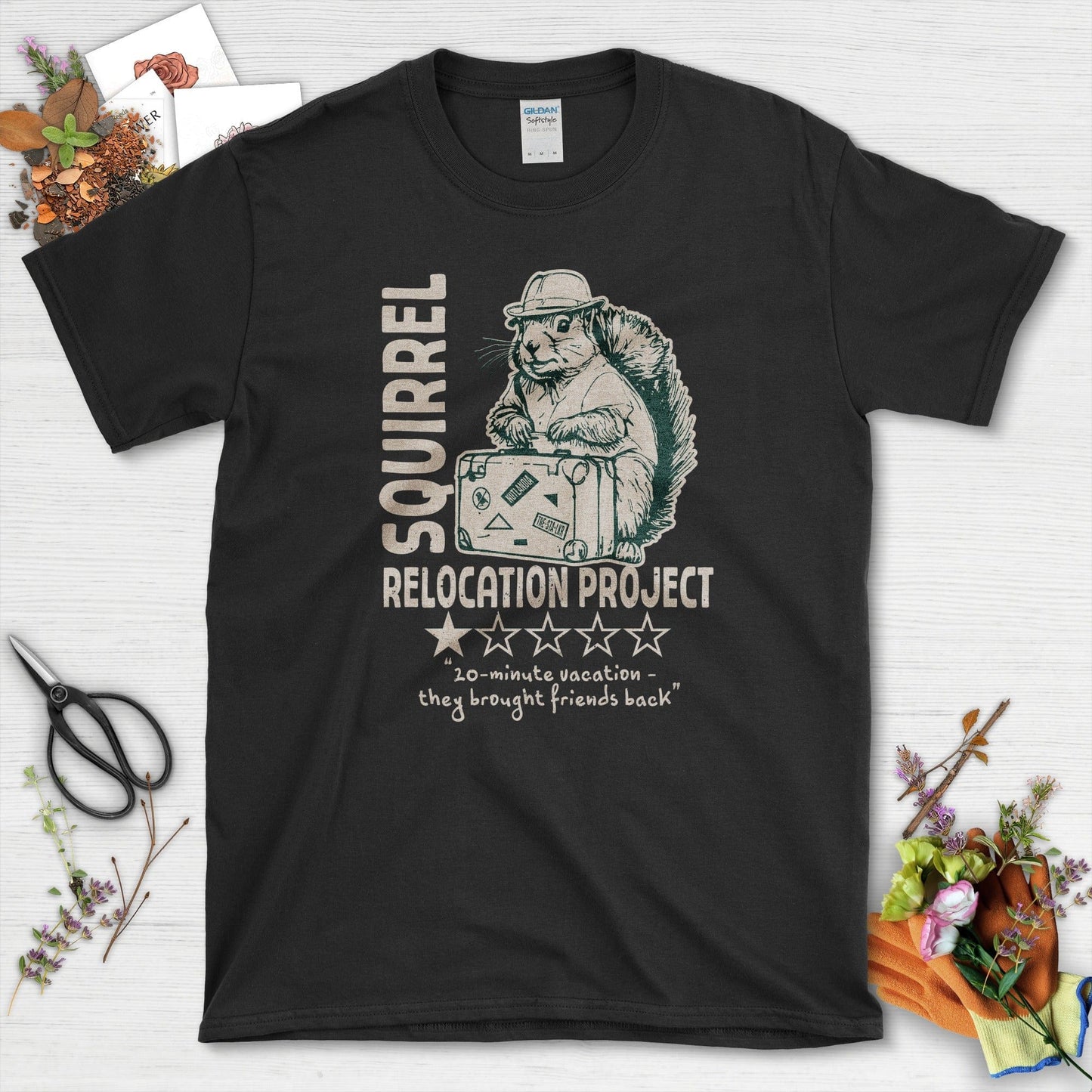 Squirrel Relocation Project T-Shirt Black / S T-Shirt