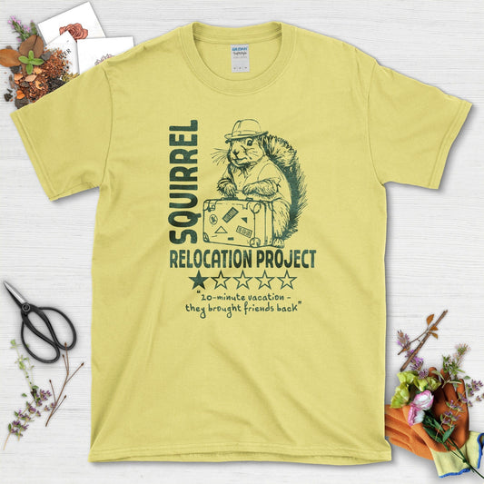 Squirrel Relocation Project T-Shirt Cornsilk / S T-Shirt
