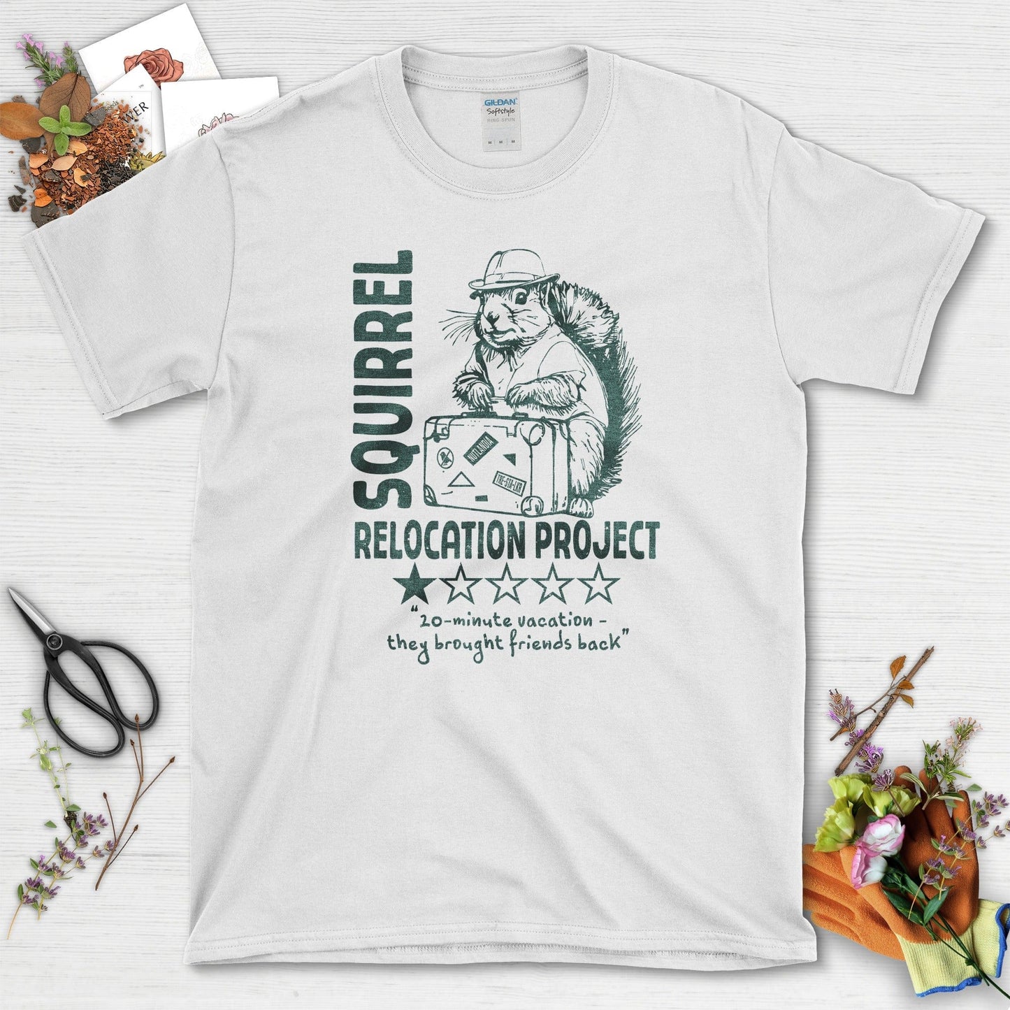 Squirrel Relocation Project T-Shirt White / S T-Shirt