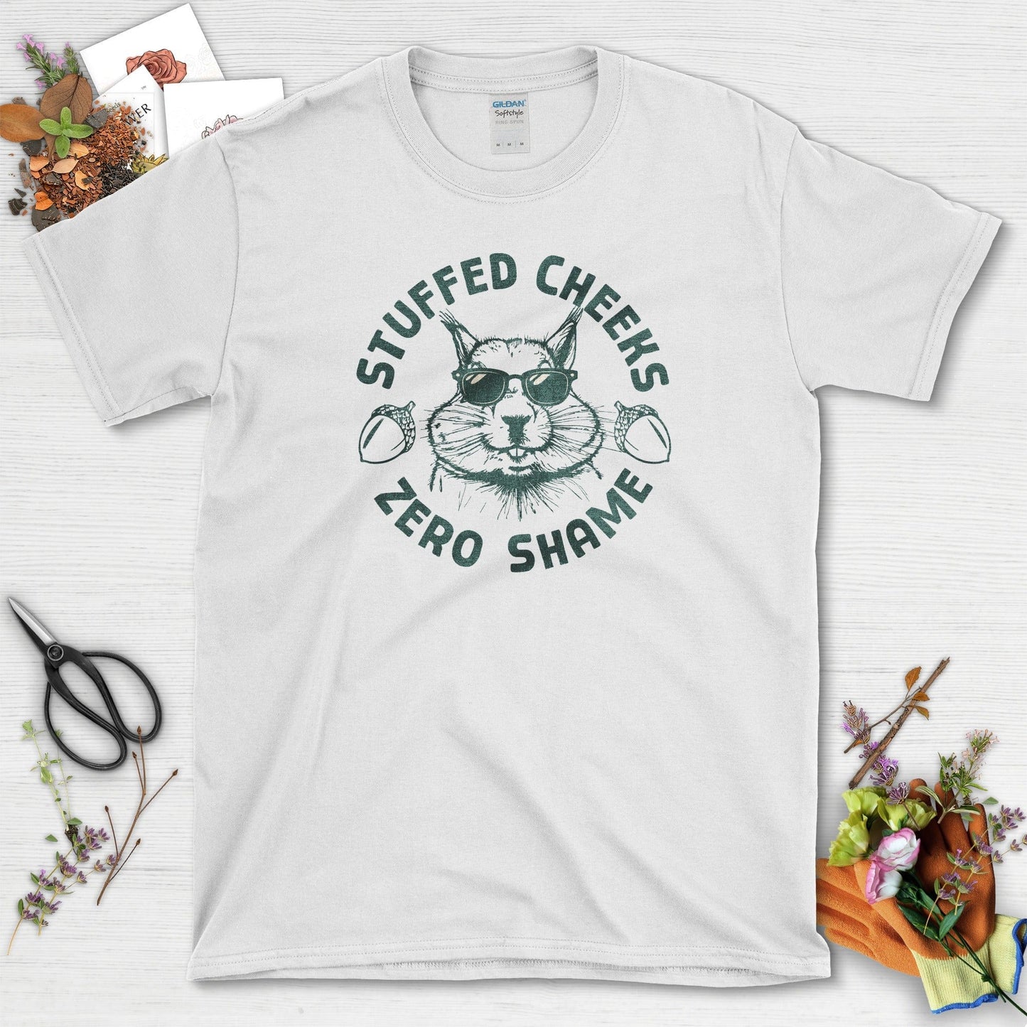 Stuffed Cheeks Zero Shame T-Shirt White / S T-Shirt