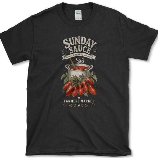 Sunday Sauce T-Shirt S / Black Essential Tees