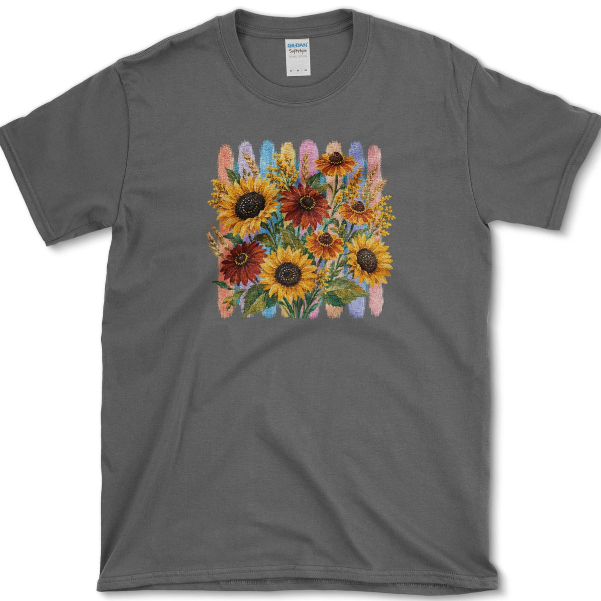 Sunflower Bouquet T-Shirt S / Dark Heather Essential Tees