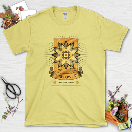Sunflowers Quality Seeds T-Shirt Cornsilk / S T-Shirt