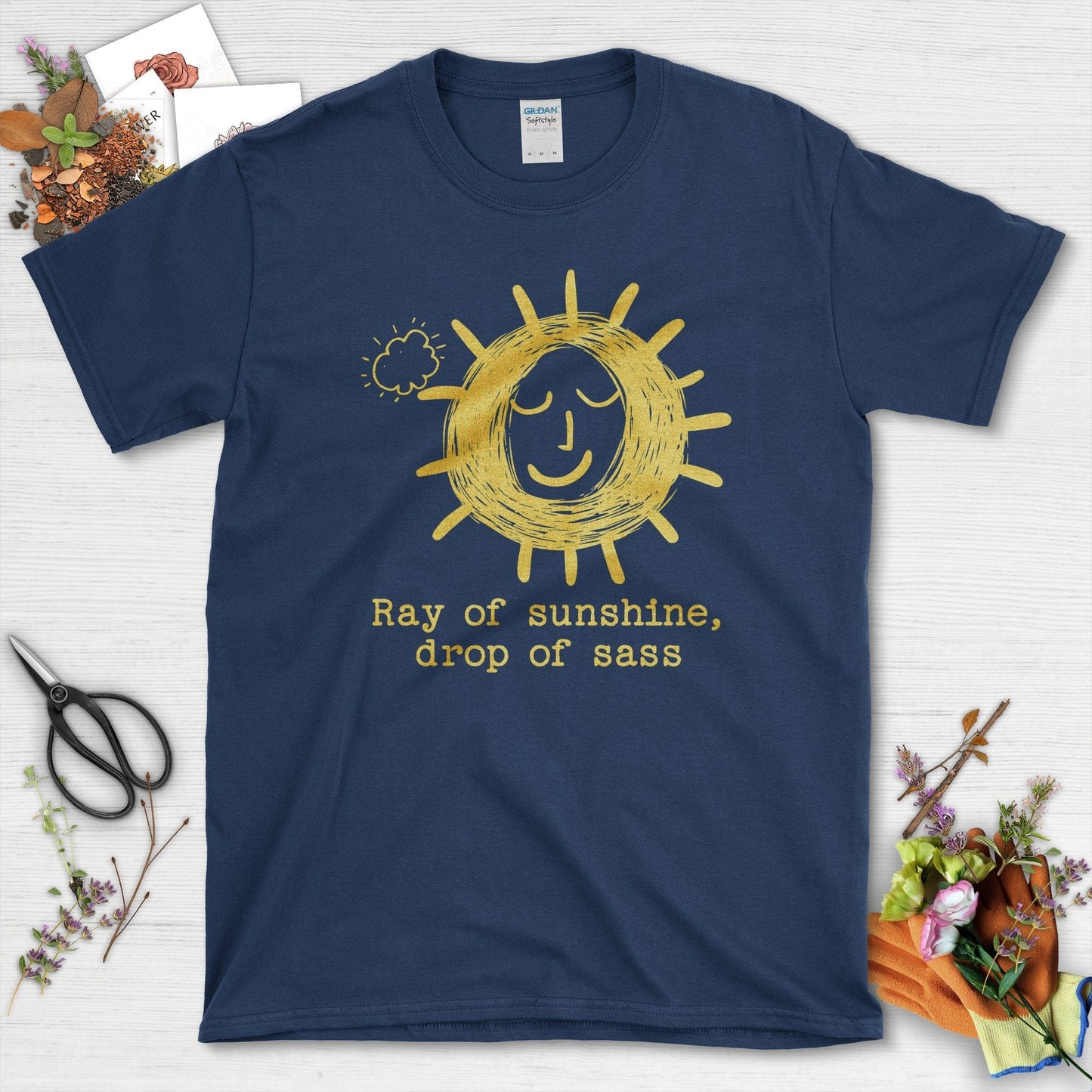 Sunshine & Sass T-Shirt Navy / S T-Shirt