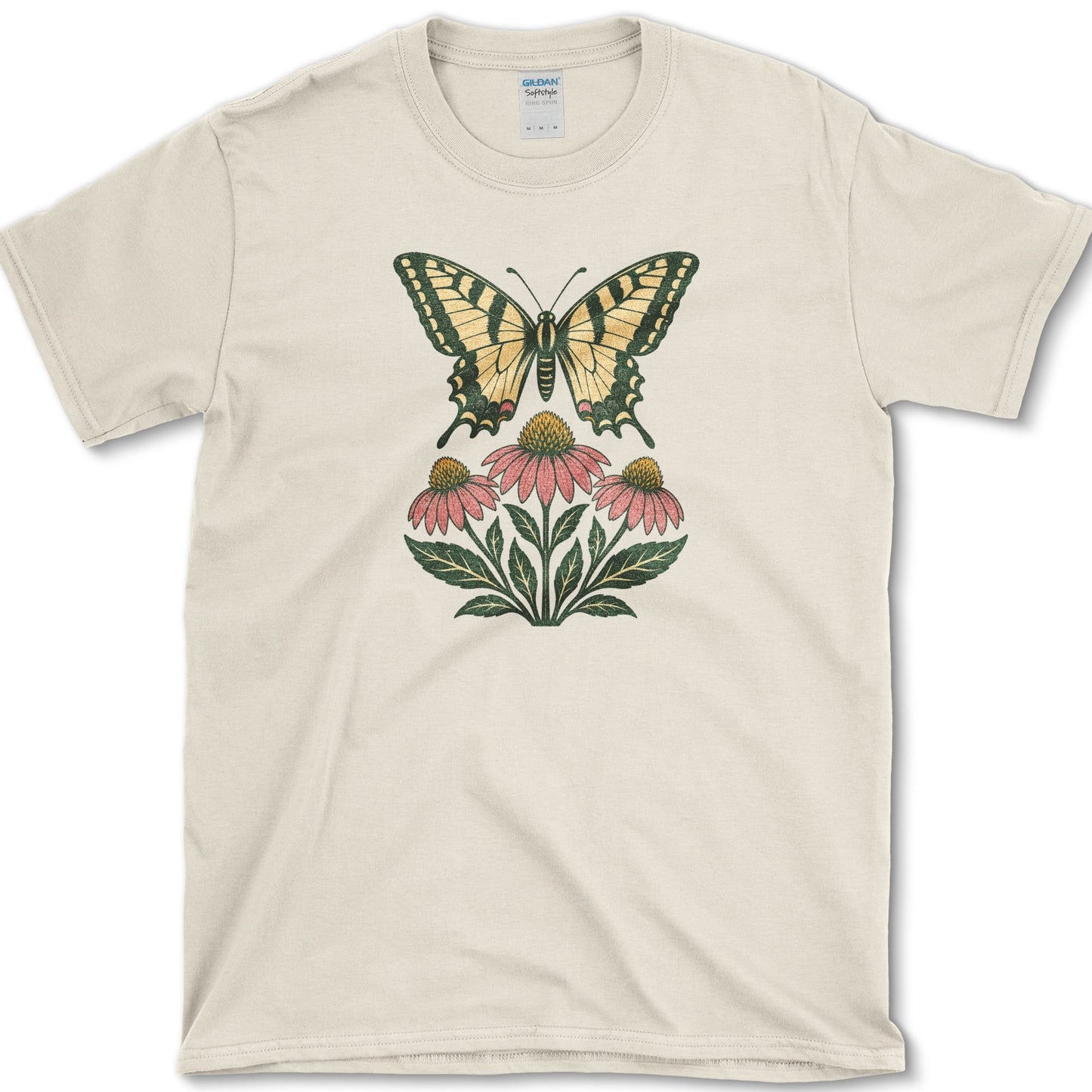 Swallowtail Coneflower T-Shirt S / Natural Essential Tees