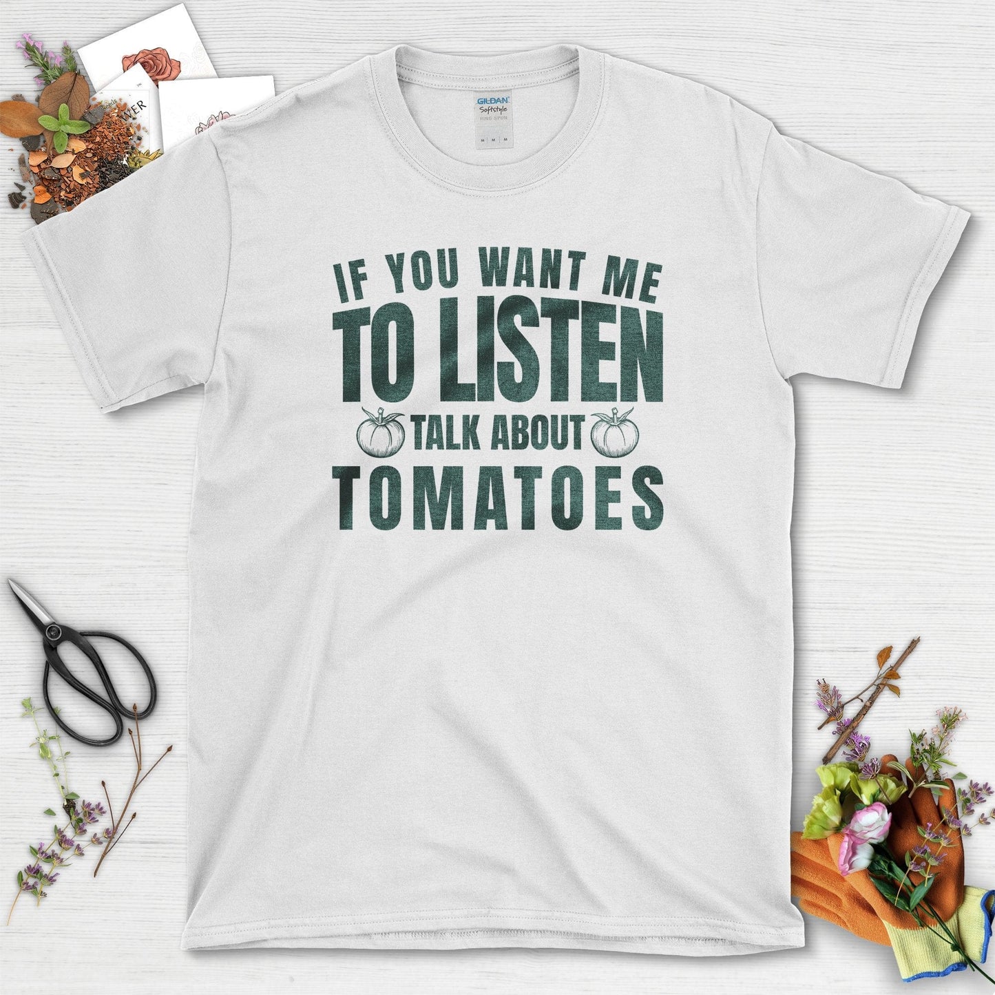 Talk About Tomatoes T-Shirt White / S T-Shirt