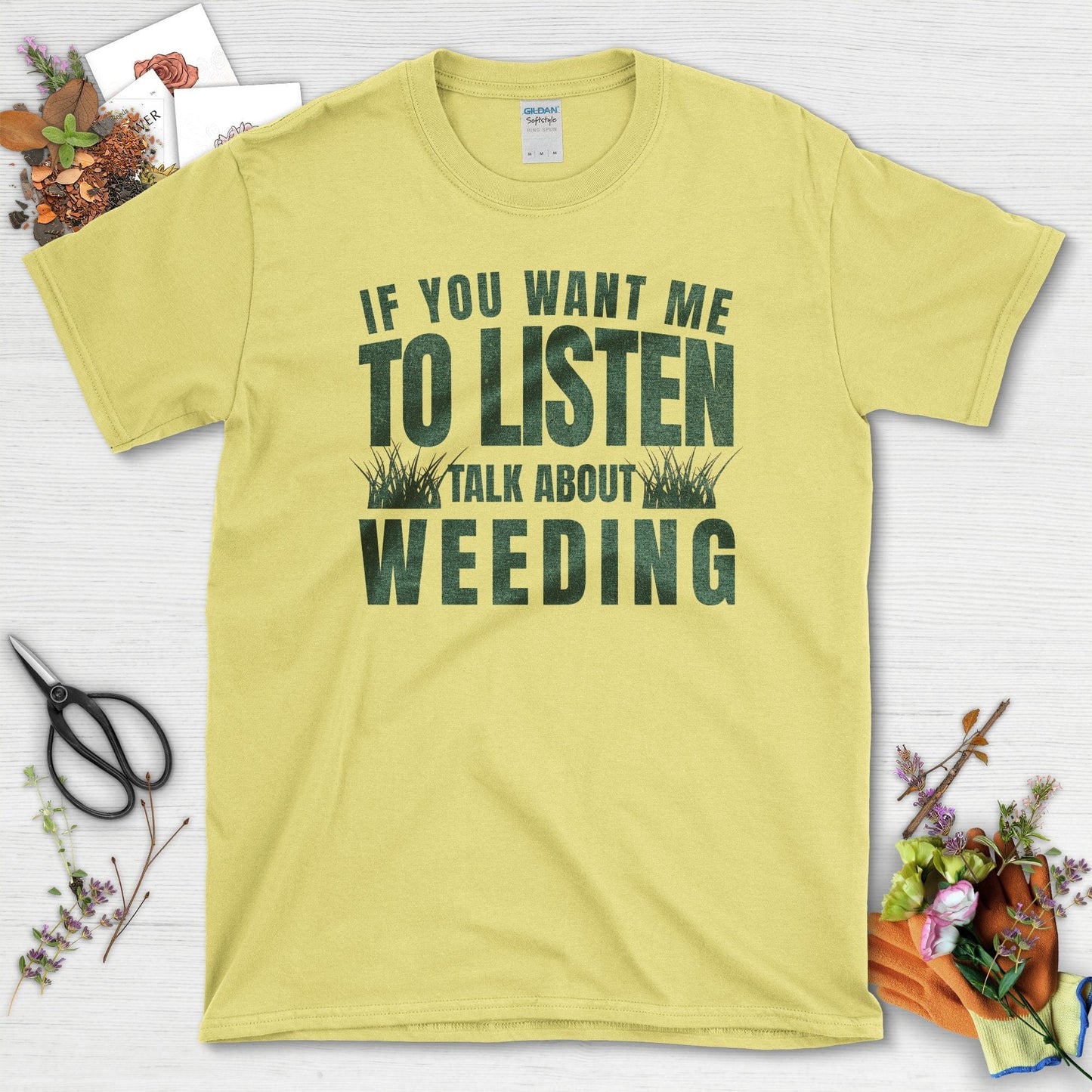 Talk Weeding T-Shirt Cornsilk / S T-Shirt