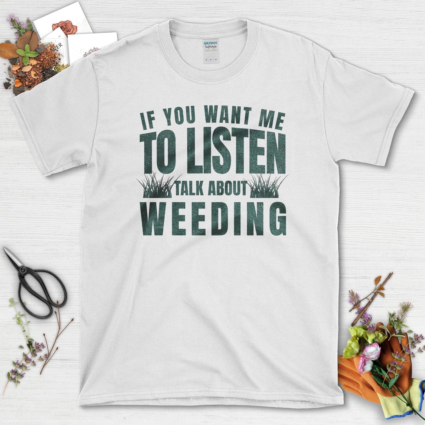 Talk Weeding T-Shirt White / S T-Shirt