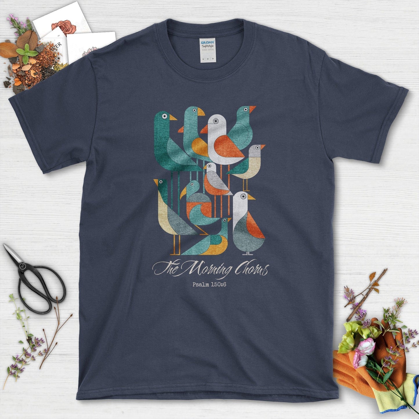 The Morning Chorus T-Shirt Essential Tees / S / Navy Physical Item