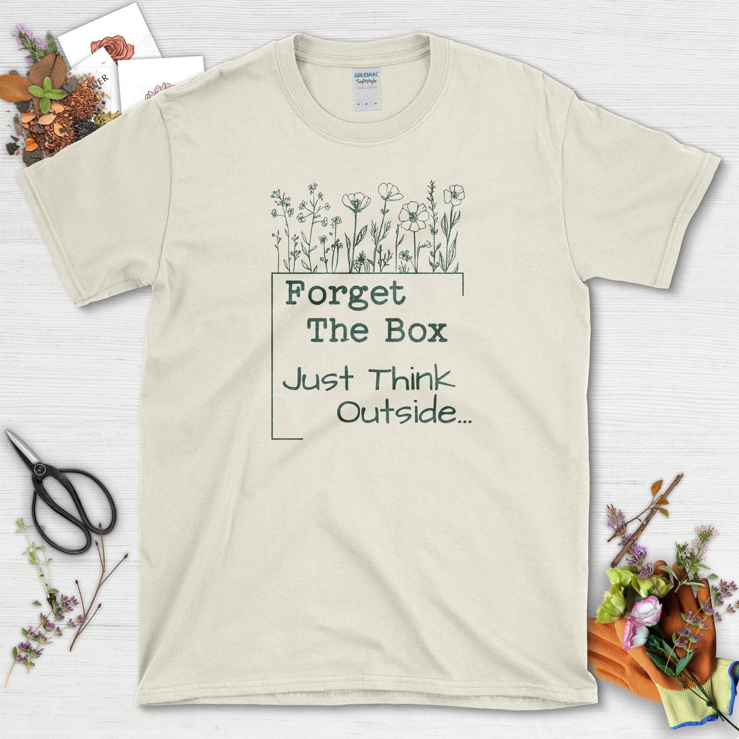 Think Outside the Box T-Shirt Natural / S T-Shirt