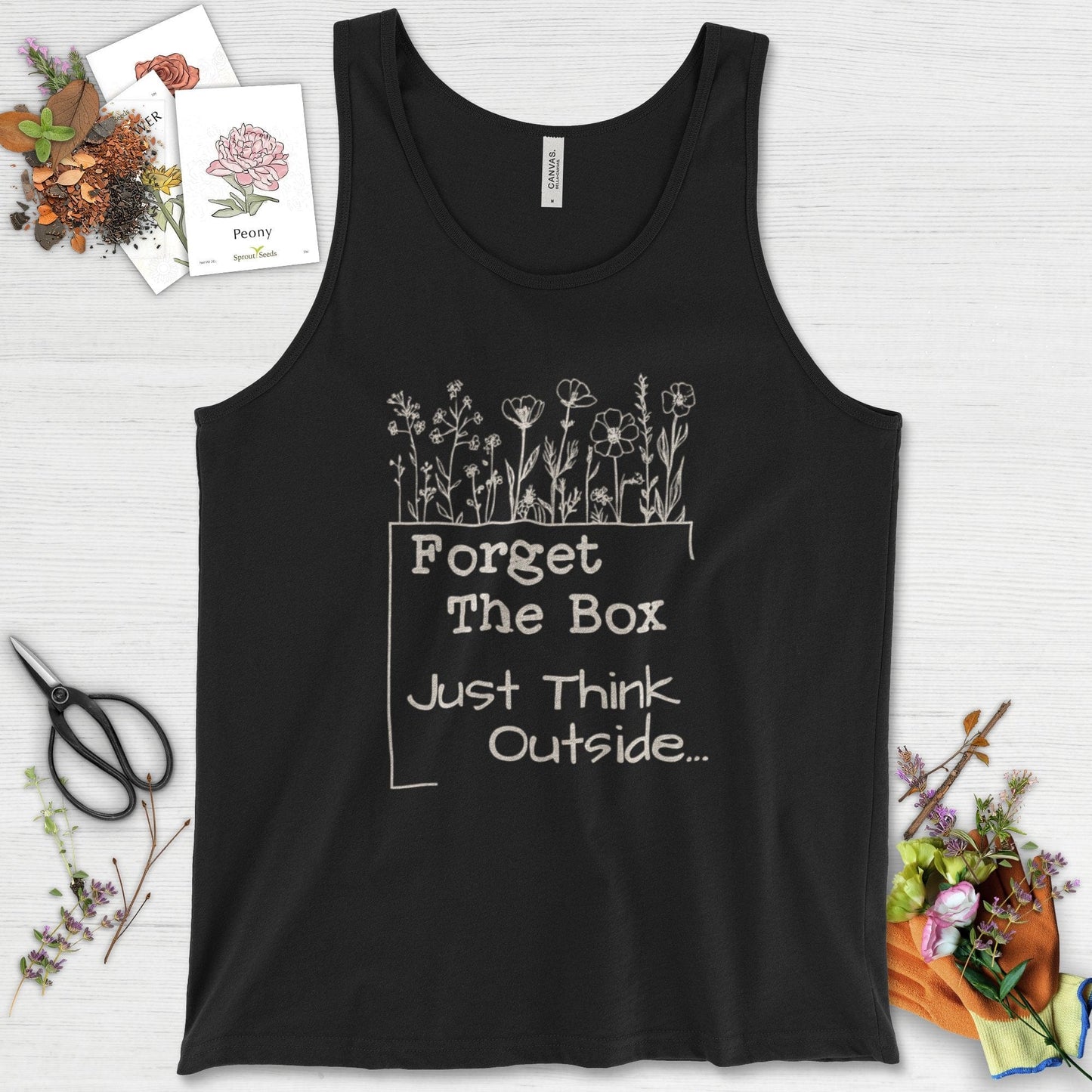 Think Outside the Box Tank Top Black / XS Physical Item
