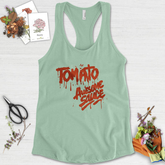 Tomato Awesome Sauce Racerback Racerback / XS / Mint Physical Item